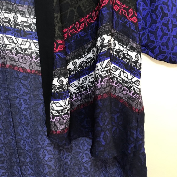 ⚡️SOLS⚡️Silence + Noise Shawl Kimono Cardigan Blue - Picture 15 of 16